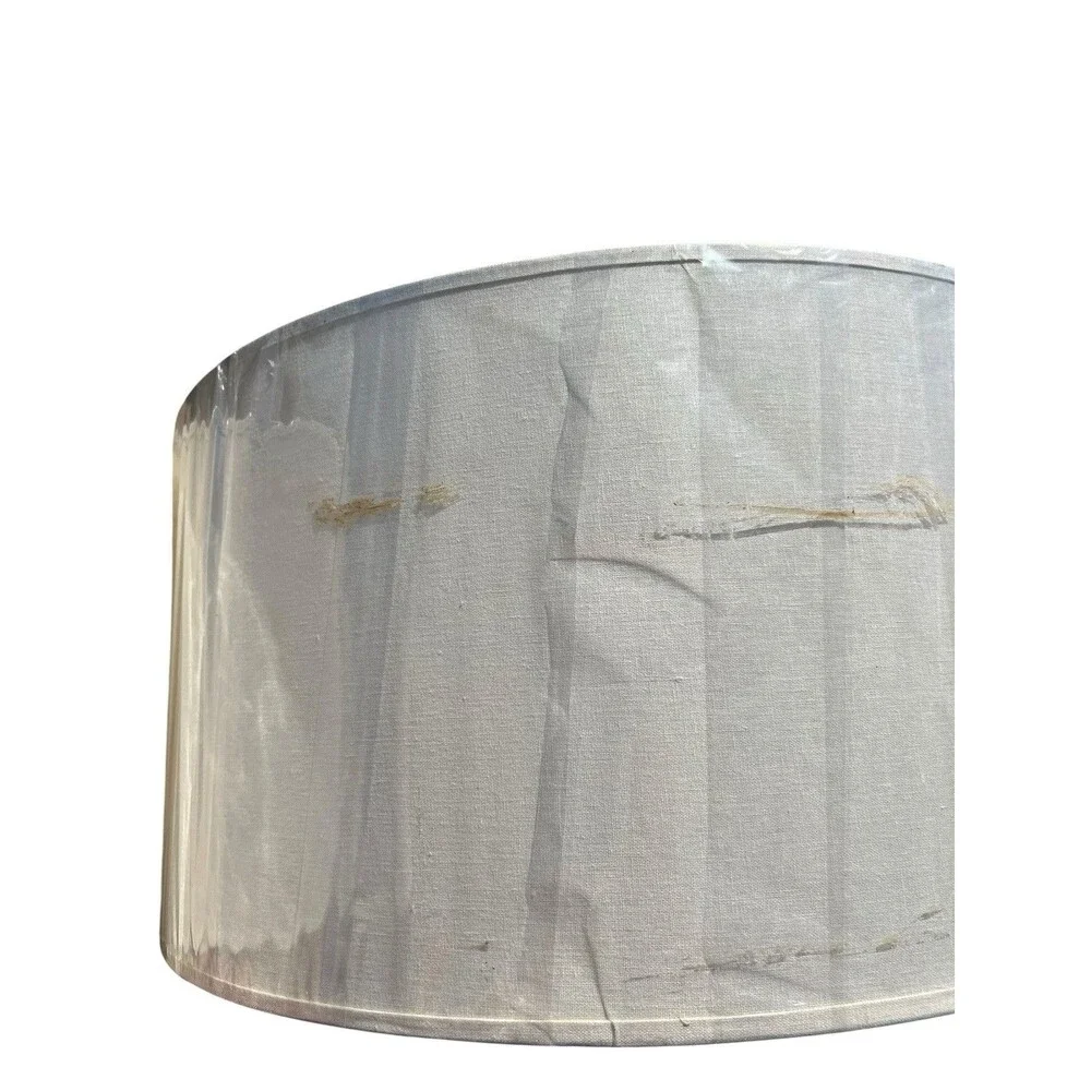 Restoration Hardware Off White French Drum Large Round Lamp Shade 6860-0141